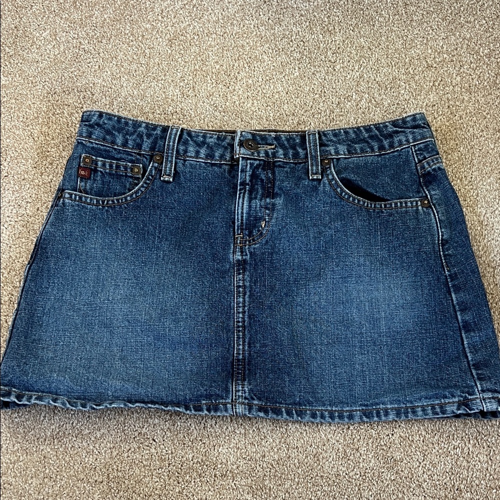 LEI Classic Blue Denim Mini Skirt